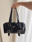 Prada Nylon Buckle Bag Black thumbnail