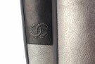 Chanel Silver Black Metallic Boots Leather thumbnail
