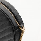 Saint Laurent Vinyle Round (2019) – ikonisk rund veske i sort skinn thumbnail