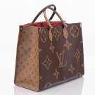 Louis Vuitton Onthego GM (2021) – ikonisk tote i Reverse Monogram thumbnail