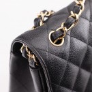Chanel Double Flap Jumbo (2005) – ikonisk veske i sort caviar thumbnail