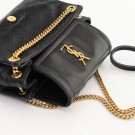 Saint Laurent Mini Nolita (2023) – elegant veske i sort lammeskinn  Klassisk Saint Laurent Mini Nolita i mykt sort lamme thumbnail