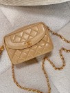 Chanel Beige Lambskin Bag thumbnail