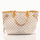 Louis Vuitton Neverfull MM (2010) – ikonisk tote i Damier Azur thumbnail