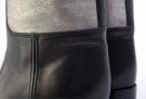 Chanel Silver Black Metallic Boots Leather thumbnail