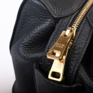 Prada Vitello Daino, sort skinn thumbnail