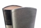 Chanel Silver Black Metallic Boots Leather thumbnail