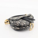 Christian Dior Mini Saddle Bag (2000) – ikonisk veske i blå Trotter canvas thumbnail