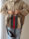Gucci Boston Bag Sherry Line (2009) – klassisk veske i GG canvas thumbnail