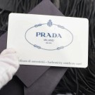 Prada Gaufre Hobo Fringe – Svart nylon med frynser thumbnail