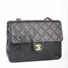 Chanel Classic flap, lammeskinn (1989) thumbnail