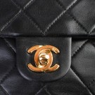Chanel Classic flap, lammeskinn (1989) thumbnail