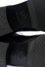 Chanel Silver Black Metallic Boots Leather thumbnail