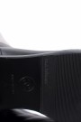 Chanel Silver Black Metallic Boots Leather thumbnail
